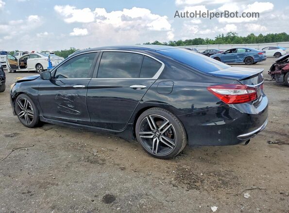 1HGCR2F54HA005646 2017 HONDA ACCORD Black Задня ліва чверть
