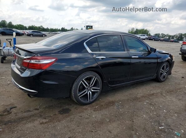 1HGCR2F54HA005646 2017 HONDA ACCORD Black Задня права чверть