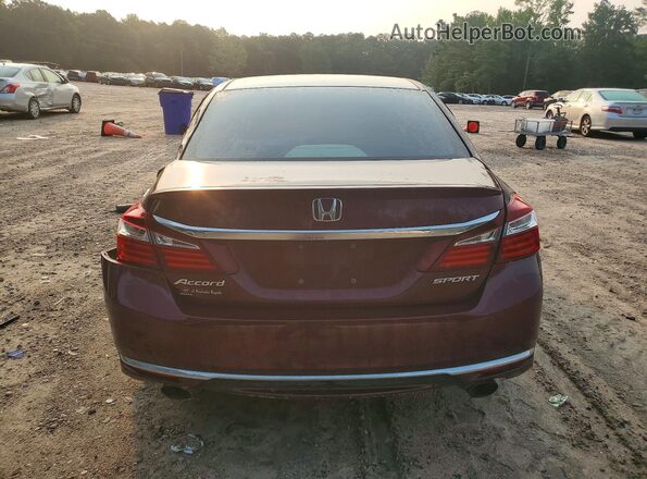 1HGCR2F54HA030904 2017 HONDA ACCORD Purple უკანა ხედი