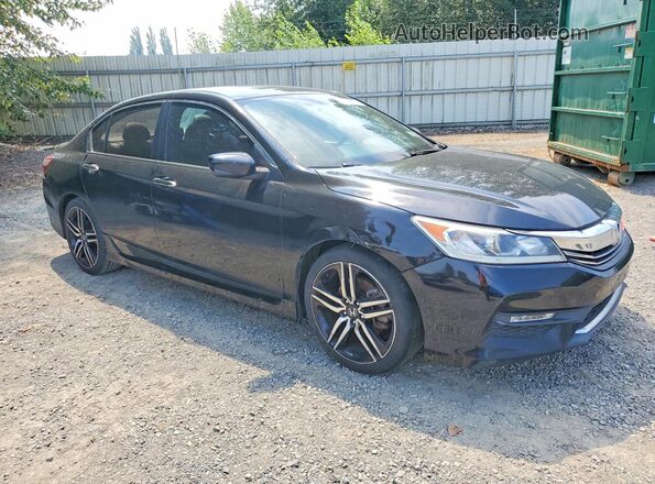 1HGCR2F54HA125494 2017 HONDA ACCORD Black წინა მარჯვენა