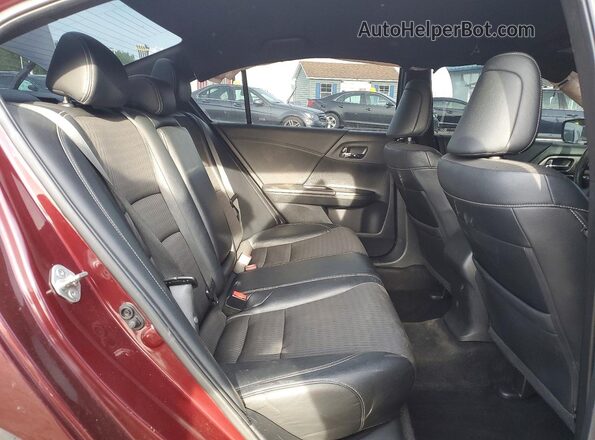 1HGCR2F54HA308278 2017 HONDA ACCORD Maroon Widok tylnych siedzeń