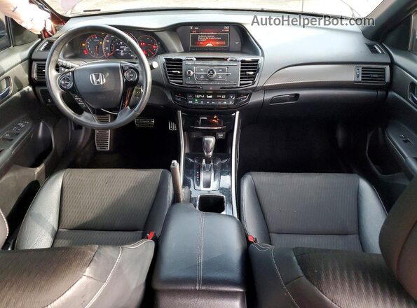 1HGCR2F54HA308278 2017 HONDA ACCORD Maroon Widok deski rozdzielczej