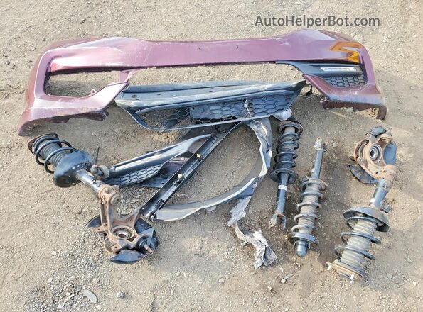 1HGCR2F54HA308278 2017 HONDA ACCORD Maroon Widok komory silnika