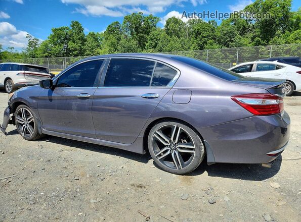 1HGCR2F55GA058502 2016 HONDA ACCORD Gray Tył lewy