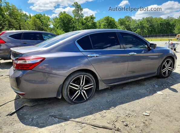 1HGCR2F55GA058502 2016 HONDA ACCORD Gray Tył prawy