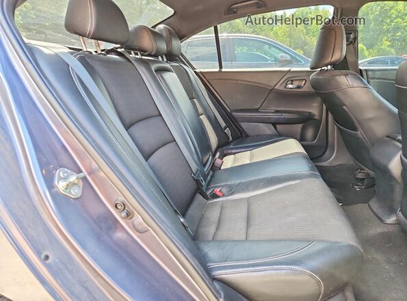 1HGCR2F55GA058502 2016 HONDA ACCORD Gray Widok tylnych siedzeń