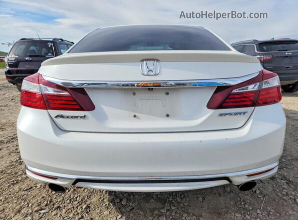 1HGCR2F55GA072108 2016 HONDA ACCORD White Vista trasera