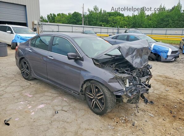 1HGCR2F55HA012895 2017 HONDA ACCORD Gray Передня права чверть