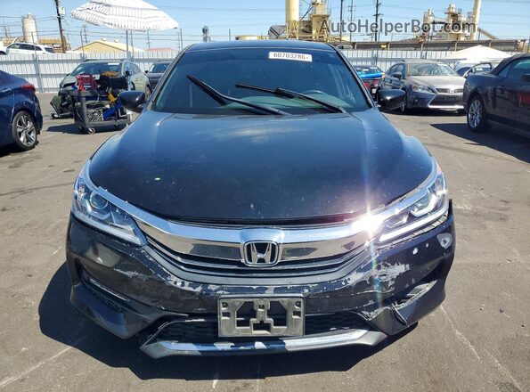 1HGCR2F55HA052359 2017 HONDA ACCORD Black Вид спереду