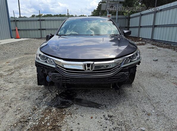 1HGCR2F55HA163610 2017 HONDA ACCORD Gray Front view