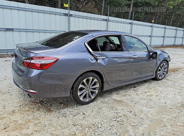 1HGCR2F55HA163610 2017 HONDA ACCORD Gray Rear right
