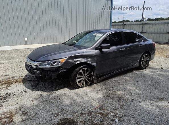 1HGCR2F55HA163610 2017 HONDA ACCORD Gray 