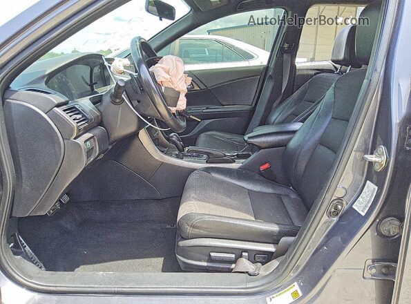 1HGCR2F55HA163610 2017 HONDA ACCORD Gray Front interior view