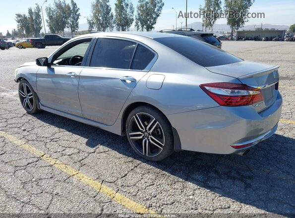 1HGCR2F55HA196378 2017 HONDA ACCORD Silver Задня ліва чверть
