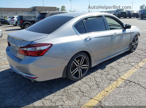 1HGCR2F55HA196378 2017 HONDA ACCORD Silver Задня права чверть