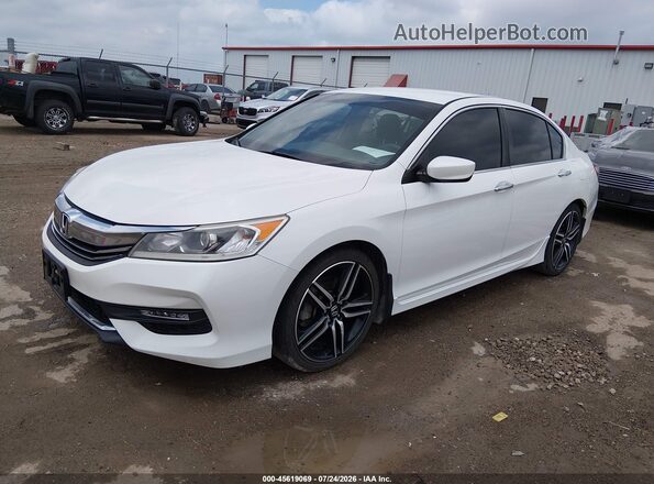 1HGCR2F55HA289126 2017 HONDA ACCORD White Przód lewy
