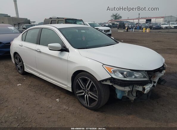 1HGCR2F55HA304921 2017 HONDA ACCORD Белый Вид щитка приборов