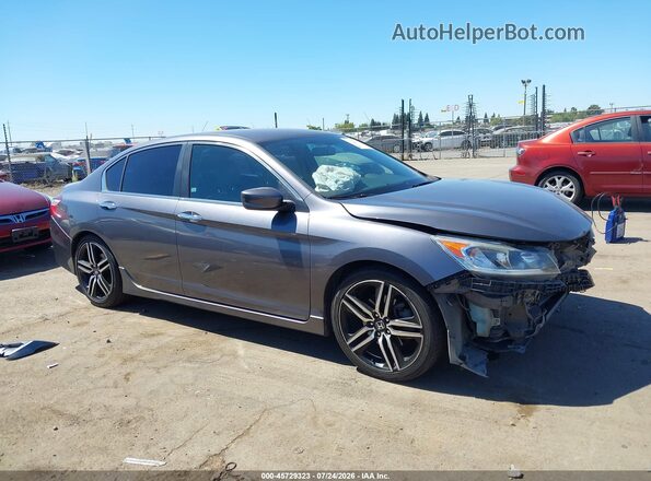 1HGCR2F56GA054586 2016 HONDA ACCORD Gray Vista interior trasera