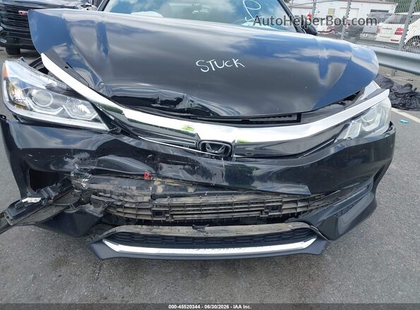 1HGCR2F56GA070870 2016 HONDA ACCORD Black Widok z przodu