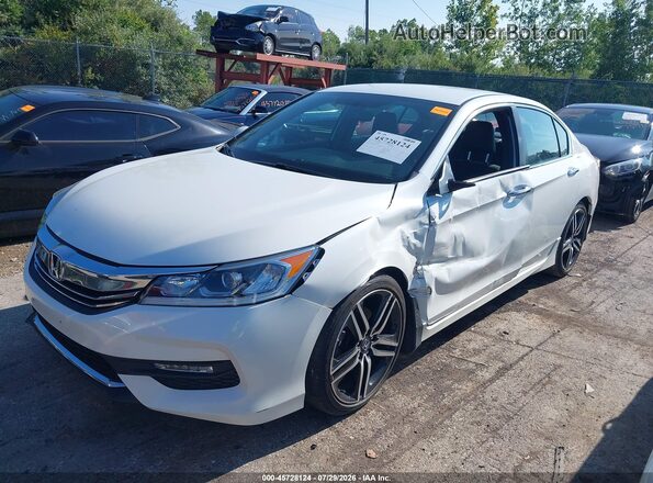 1HGCR2F56GA072215 2016 HONDA ACCORD White Przód lewy