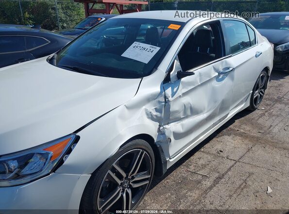 1HGCR2F56GA072215 2016 HONDA ACCORD White Widok z przodu