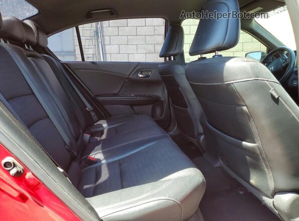 1HGCR2F56GA096580 2016 HONDA ACCORD Red Вид задніх сидінь