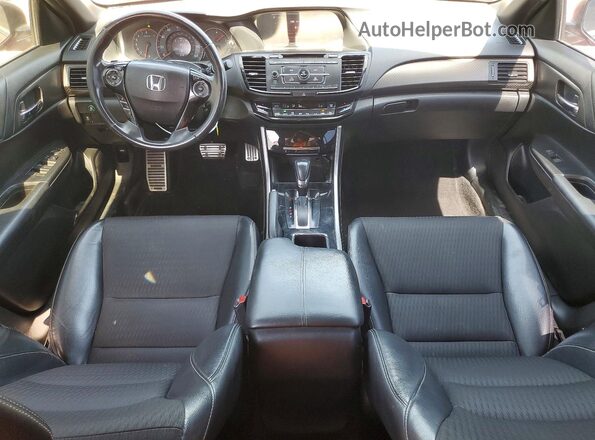1HGCR2F56GA096580 2016 HONDA ACCORD Red Вид панелі приладів