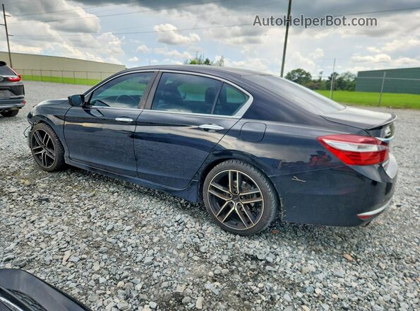 1HGCR2F56GA098085 2016 HONDA ACCORD Black Задня ліва чверть