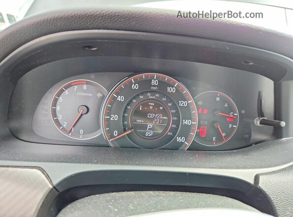 1HGCR2F56GA098085 2016 HONDA ACCORD Black Вид щитка приладів