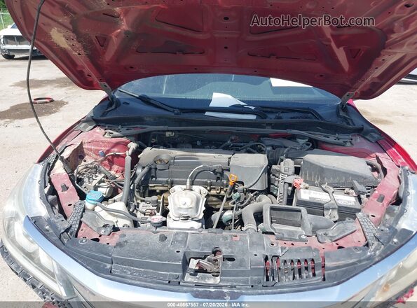 1HGCR2F56GA148614 2016 HONDA ACCORD Красный Вид сзади