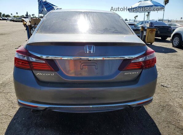 1HGCR2F56GA177997 2016 HONDA ACCORD Gray Հետևի տեսք