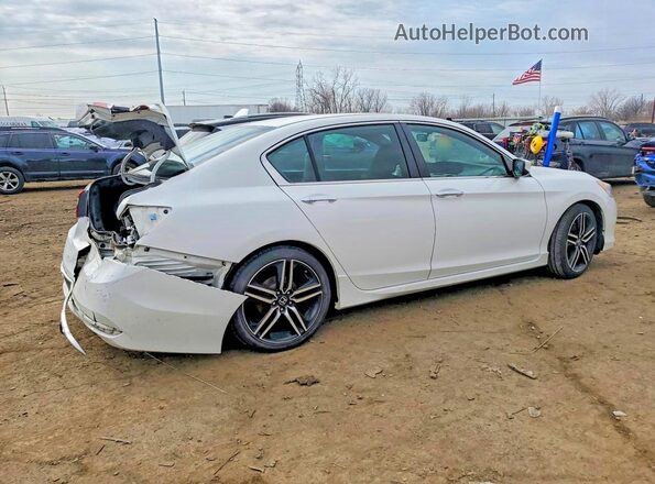 1HGCR2F56GA185467 2016 HONDA ACCORD White Tył prawy