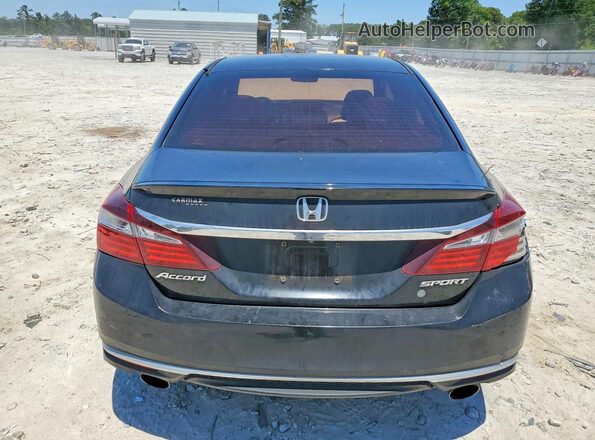 1HGCR2F56HA007348 2017 HONDA ACCORD Черный Вид сзади