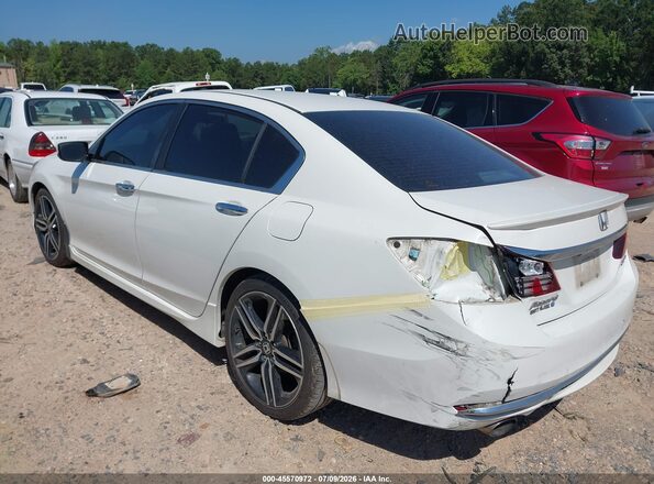 1HGCR2F56HA160845 2017 HONDA ACCORD White Trasero izquierdo