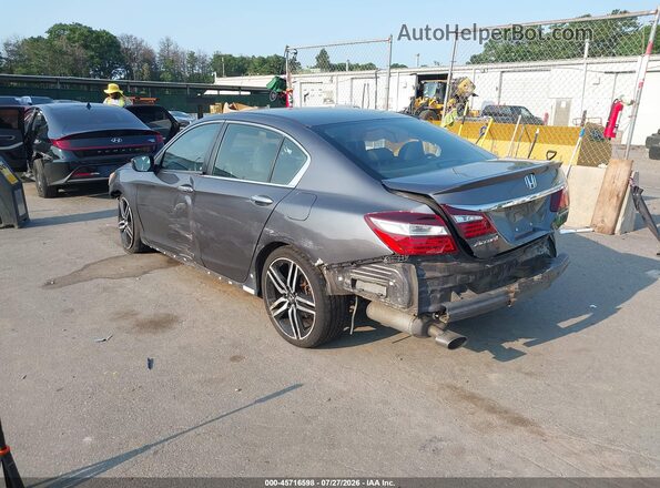 1HGCR2F56HA163633 2017 HONDA ACCORD Серый Задняя левая четверть