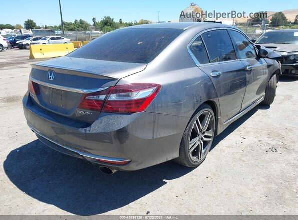 1HGCR2F56HA274909 2017 HONDA ACCORD Gray უკანა მარჯვენა