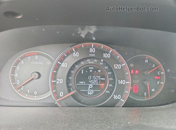 1HGCR2F57GA019507 2016 HONDA ACCORD Черный Вид панели приборов
