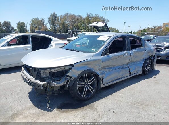 1HGCR2F57GA180567 2016 HONDA ACCORD Silver Przód lewy