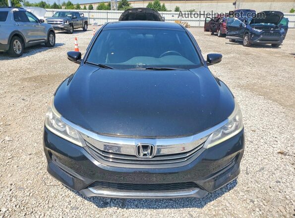 1HGCR2F57HA022716 2017 HONDA ACCORD Black Front view