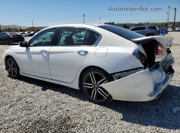 1HGCR2F57HA073519 2017 HONDA ACCORD White Tył lewy