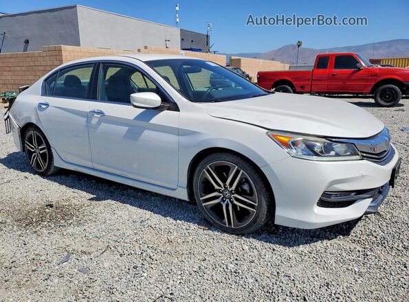 1HGCR2F57HA073519 2017 HONDA ACCORD White Przód prawy