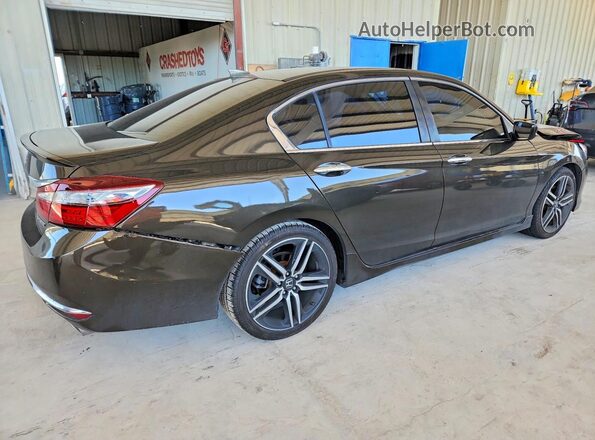 1HGCR2F57HA129250 2017 HONDA ACCORD Gray უკანა მარჯვენა