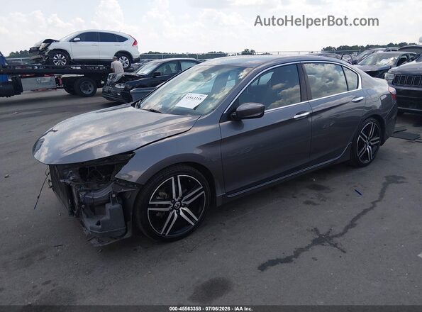 1HGCR2F57HA269671 2017 HONDA ACCORD Gray Front left