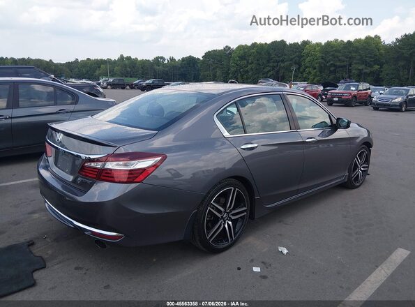 1HGCR2F57HA269671 2017 HONDA ACCORD Gray Rear right
