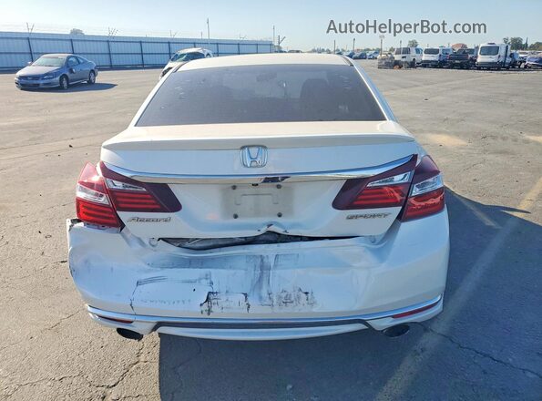 1HGCR2F57HA308484 2017 HONDA ACCORD White უკანა ხედი