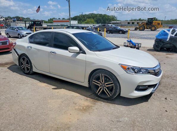 1HGCR2F58GA015918 2016 HONDA ACCORD White Przód prawy