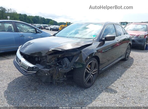 1HGCR2F58GA016549 2016 HONDA ACCORD Коричневый Вид спереди