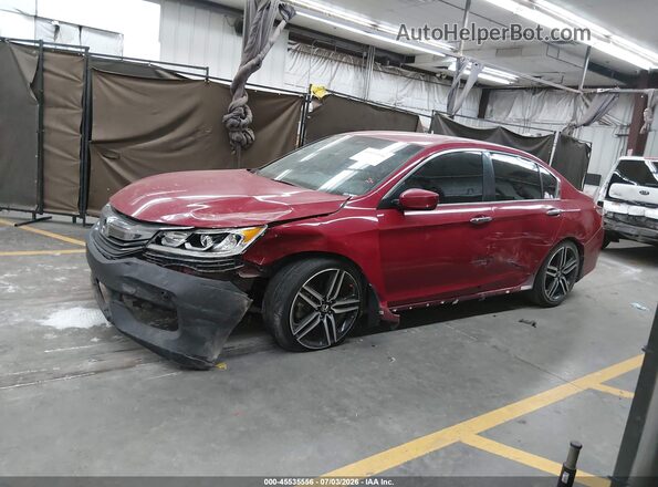 1HGCR2F58GA080896 2016 HONDA ACCORD Red Панорамний вид салону 360°