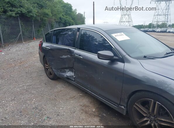 1HGCR2F58GA138425 2016 HONDA ACCORD Gray წინა ხედი