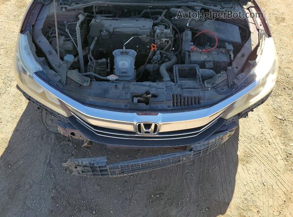 1HGCR2F58GA162174 2016 HONDA ACCORD Burgundy Rear interior view